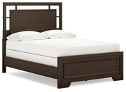 Covetown Dark Brown Full Panel Bed, Chest and Nightstand - B441B16