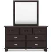 Covetown Dark Brown Panel Bedroom Set - Gate FurnitureBedroom Set