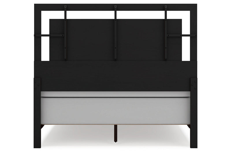 Covetown Dark Brown Queen Panel Bed - Gate FurnitureQueen Bed