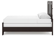 Covetown Dark Brown Queen Panel Bed - Gate FurnitureQueen Bed