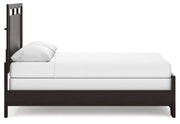 Covetown Queen Panel Bed with 2 Nightstands in Dark Brown from Ashley - Luna Furniture