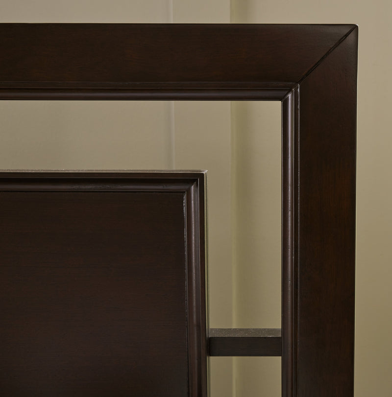 Covetown Twin Panel Bed with Dresser in Dark Brown - PKG016614