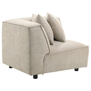Crane 5-piece Modular Sectional Sofa Beige - 551931-SETA