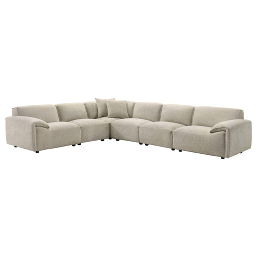 Crane 6-piece Modular Sectional Sofa Beige - 551931-SET