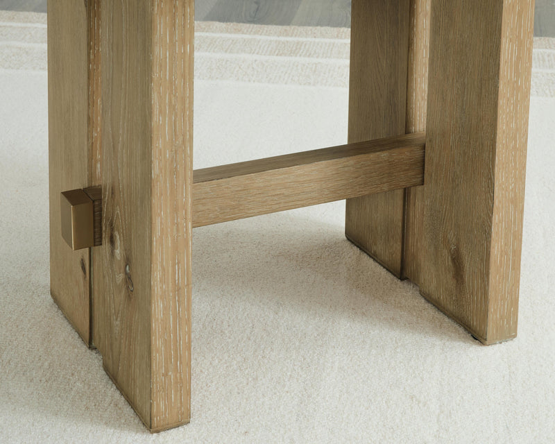 Crendlin Light Brown End Table - T537-3