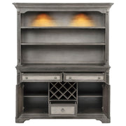 Cresswell 2-door 3-drawer Buffet and Hutch Weathered Taupe - 107455