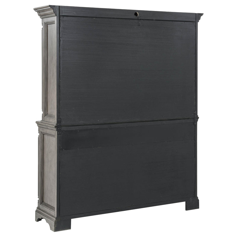Cresswell 2-door 3-drawer Buffet and Hutch Weathered Taupe - 107455