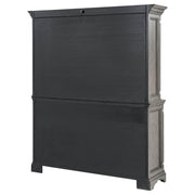Cresswell 2-door 3-drawer Buffet and Hutch Weathered Taupe - 107455