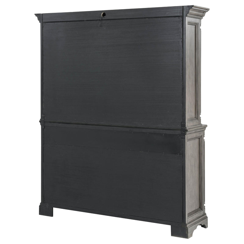 Cresswell 2-door 3-drawer Buffet and Hutch Weathered Taupe - 107455