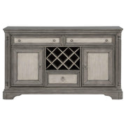 Cresswell 2-door 3-drawer Wine Storage Buffet Weathered Taupe - 107455B
