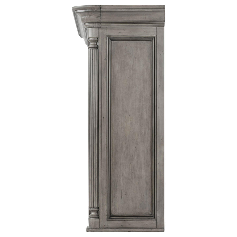 Cresswell 2-tier Touch Light Hutch Display Cabinet Weathered Taupe - 107455H