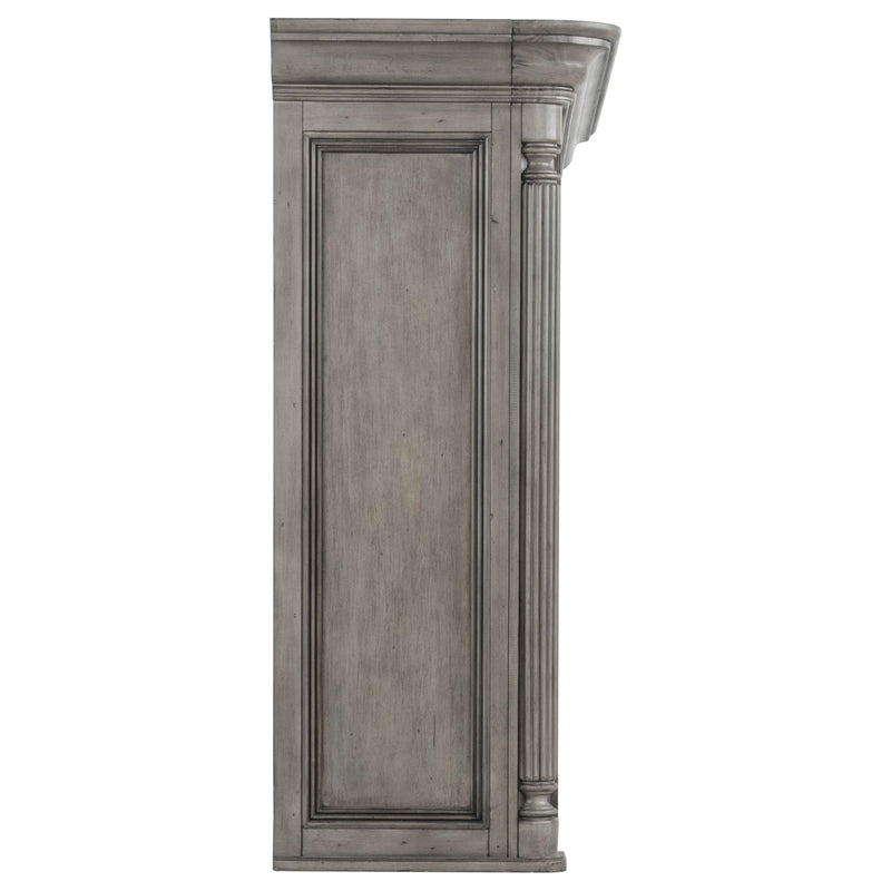 Cresswell 2-tier Touch Light Hutch Display Cabinet Weathered Taupe - 107455H