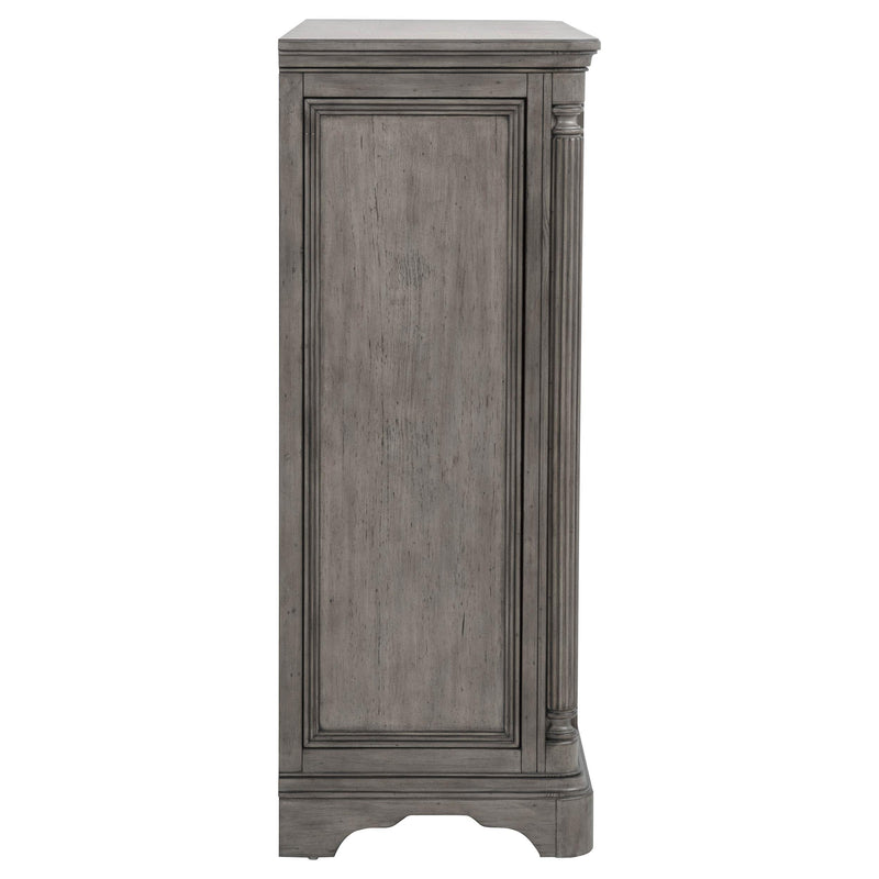 Cresswell 4-drawer Door Chest with Hidden Storage Weathered Taupe - 225147