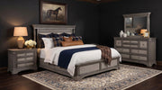 Cresswell 4-piece Eastern King Bedroom Set Weathered Taupe - 225141KE-S4