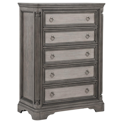 Cresswell 5-drawer Chest of Drawers Weathered Taupe - 225145