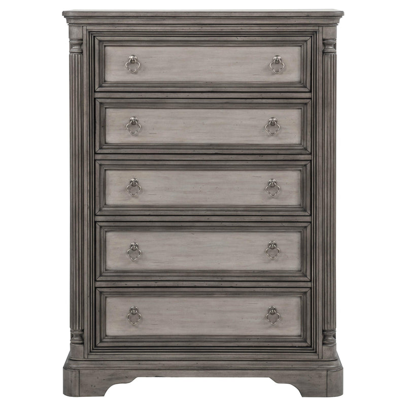 Cresswell 5-drawer Chest of Drawers Weathered Taupe - 225145
