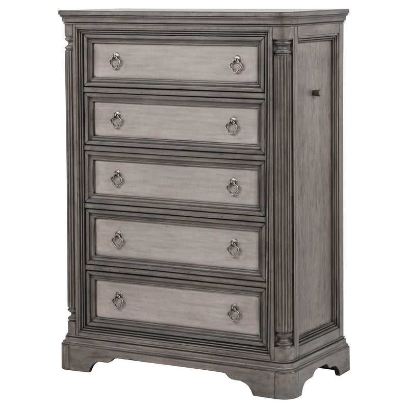 Cresswell 5-piece California King Bedroom Set Weathered Taupe - 225141KW-S5