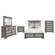 Cresswell 5-piece Queen Storage Bedroom Set Weathered Taupe - 225140Q-S5