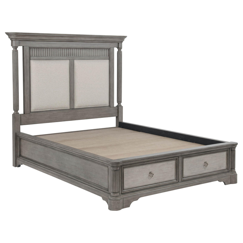 Cresswell 5-piece Queen Storage Bedroom Set Weathered Taupe - 225140Q-S5