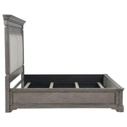 Cresswell Eastern King Upholstered Panel Bed Weathered Taupe - 225141KE