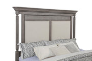 Cresswell Eastern King Upholstered Panel Bed Weathered Taupe - 225141KE