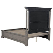 Cresswell Queen Upholstered Storage Platform Bed Weathered Taupe - 225140Q