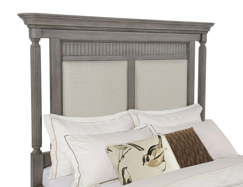 Cresswell Queen Upholstered Storage Platform Bed Weathered Taupe - 225140Q