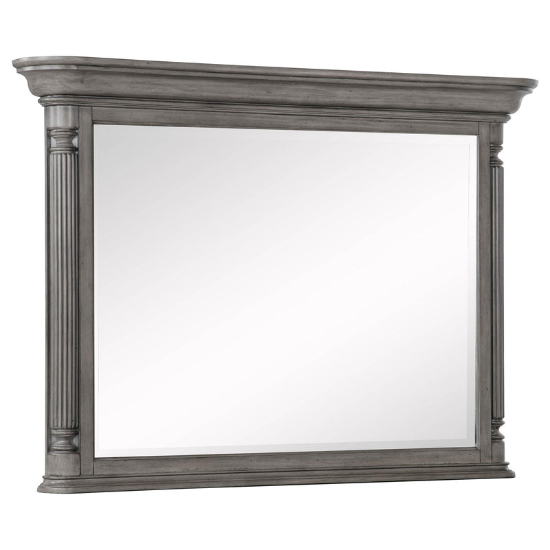 Cresswell Rectangular Dresser Mirror Weathered Taupe - 225144