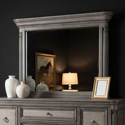 Cresswell Rectangular Dresser Mirror Weathered Taupe - 225144
