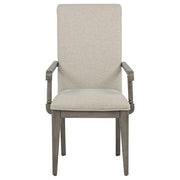 Cresswell Upholstered Dining Arm Chair Tan (Set of 2) - 107453