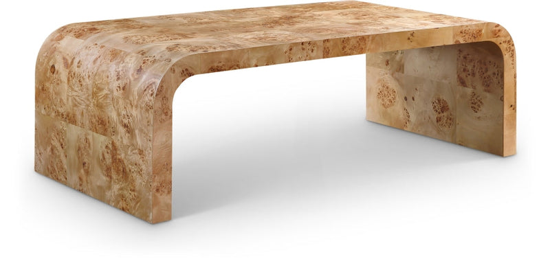 Cresthill Burl Wood Coffee Table in Natural - 269-C