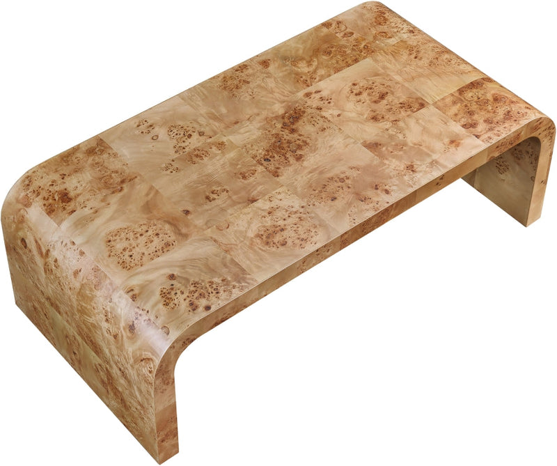Cresthill Burl Wood Coffee Table in Natural - 269-C