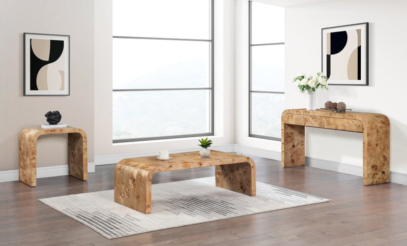 Cresthill Burl Wood Coffee Table in Natural - 269-C