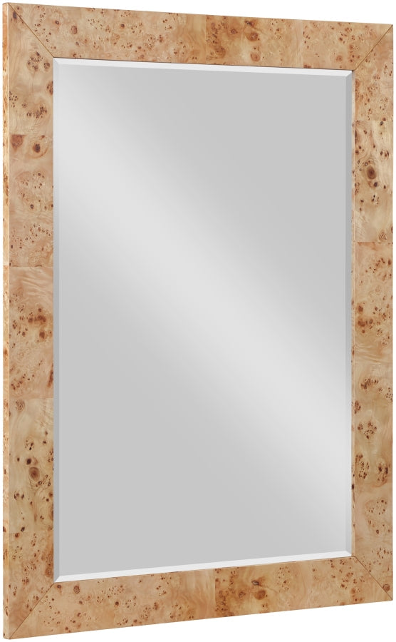 Cresthill Burl Wood Frame Mirror in Natural - 269-M