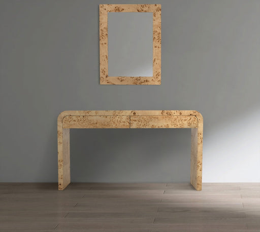 Cresthill Burl Wood Frame Mirror in Natural - 269-M