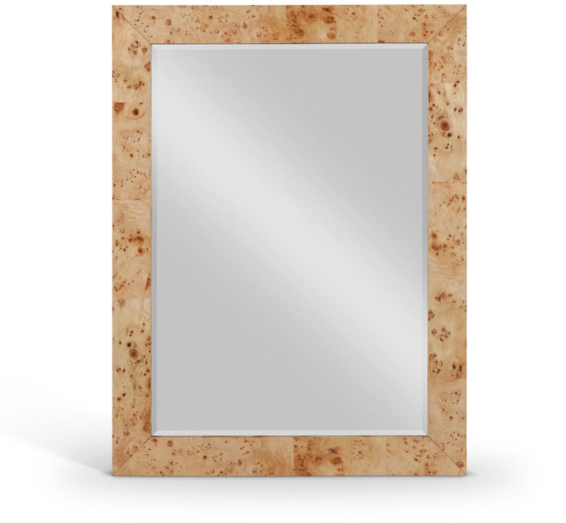 Cresthill Burl Wood Frame Mirror in Natural - 269-M
