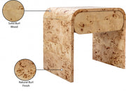Cresthill Burl Wood Nightstand in Natural - 863-NS