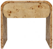 Cresthill Burl Wood Nightstand in Natural - 863-NS