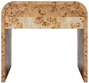 Cresthill Burl Wood Nightstand in Natural - 863-NS