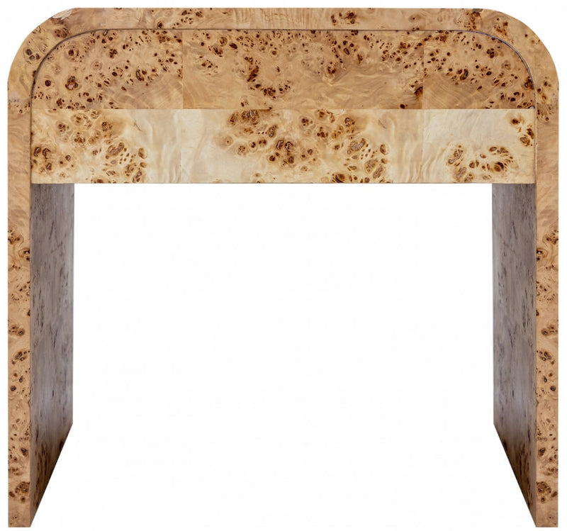 Cresthill Burl Wood Nightstand in Natural - 863-NS