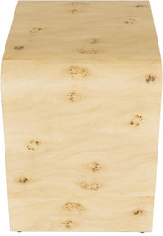Cresthill Burl Wood Nightstand in Natural - 863-NS