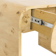 Cresthill Burl Wood Nightstand in Natural - 863-NS