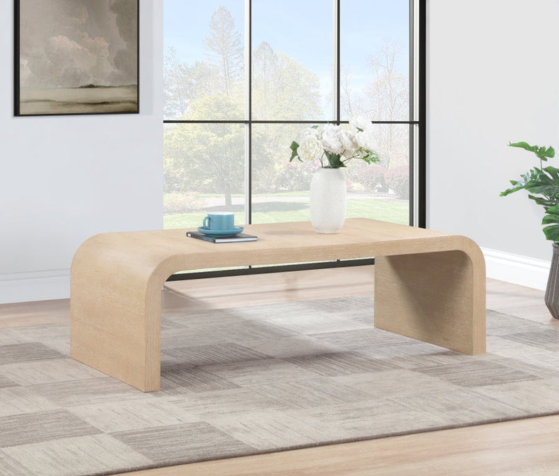 Cresthill Oak Wood Coffee Table in White - 272-C