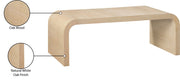Cresthill Oak Wood Coffee Table in White - 272-C