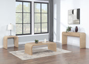 Cresthill Oak Wood Coffee Table in White - 272-C