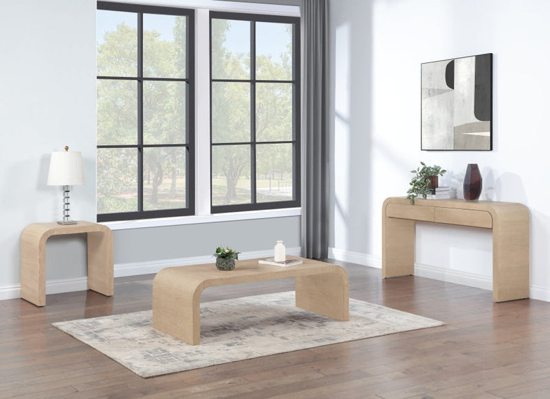 Cresthill Oak Wood Coffee Table in White - 272-C