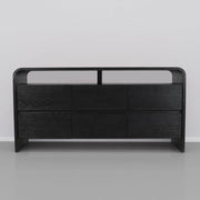 Cresthill Oak Wood Dresser in Black - 861-D