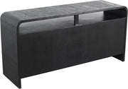 Cresthill Oak Wood Dresser in Black - 861-D
