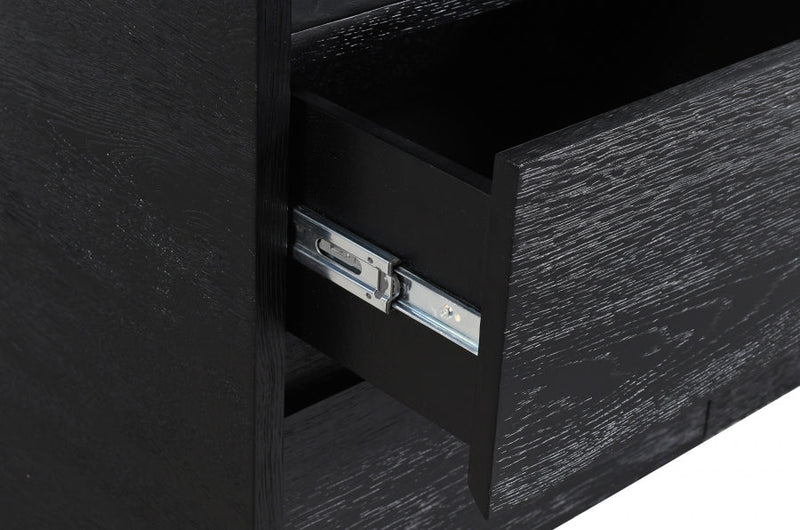 Cresthill Oak Wood Dresser in Black - 861-D