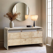 Cresthill Oak Wood Dresser in Natural - 862-D
